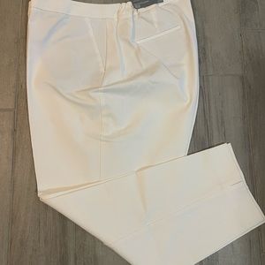 NWT Talbots Hampshire Ankle Pants Curvy Fit Size 22W off white, cream